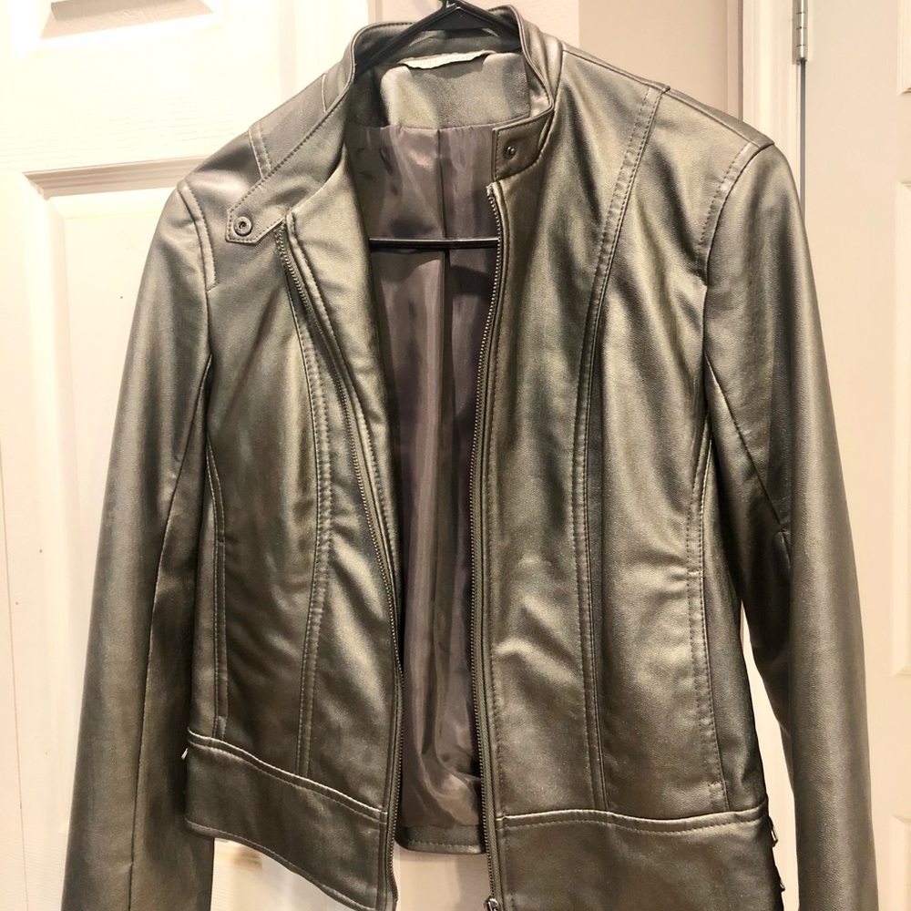 New faux leather jacket